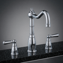 Sherston 3 Hole Mixer Tap with Country Spout and Metal Lever Handles | Bidbury & Co