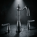 Sherston 3 Hole Mixer Tap with Country Spout and Metal Lever Handles | Bidbury & Co