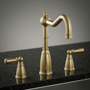 Sherston 3 Hole Mixer Tap with Country Spout and Metal Lever Handles | Bidbury & Co