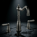 Sherston 3 Hole Mixer Tap with Country Spout and Metal Lever Handles | Bidbury & Co