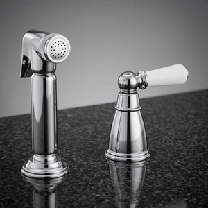 Taynton Pull Out Spray With Porcelain Handle | Bidbury & Co