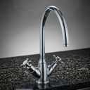Yorkley Twin Lever Tap with Crosshead Handles | Bidbury & Co