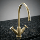 Yorkley Twin Lever Tap with Crosshead Handles | Bidbury & Co