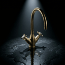 Yorkley Twin Lever Tap with Crosshead Handles | Bidbury & Co