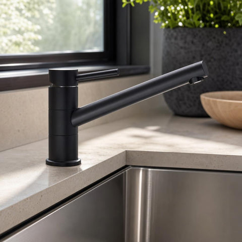 The Camden Matte Black Kitchen Tap